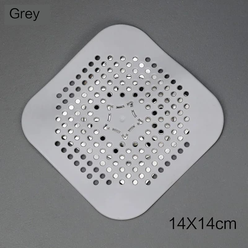 Lot de 3 filtres attrape-cheveux en silicone pour évier, douche et baignoire