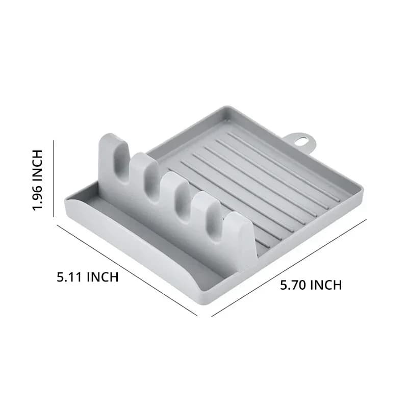 Support pour spatule et couvercle de casserole - Repose-cuillère pour plan de travail