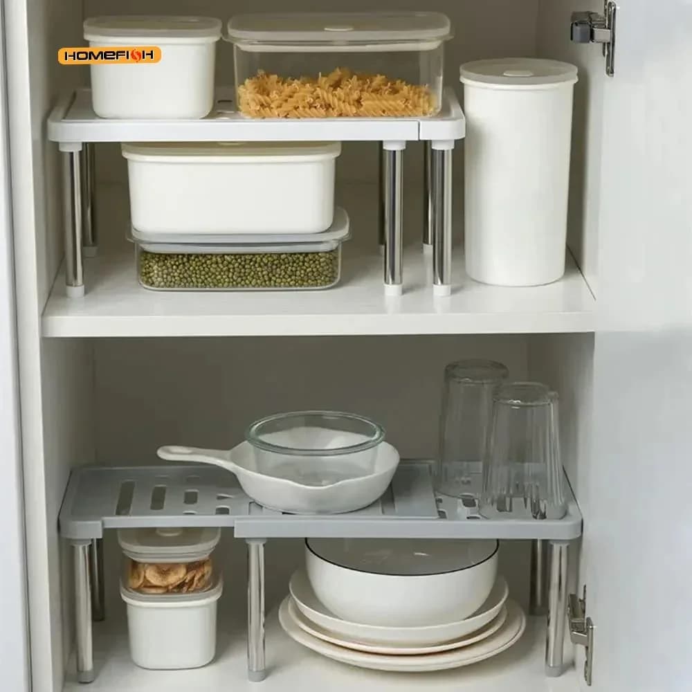 Étagère extensible (1 pièce), organisateur de rangement polyvalent pour épices