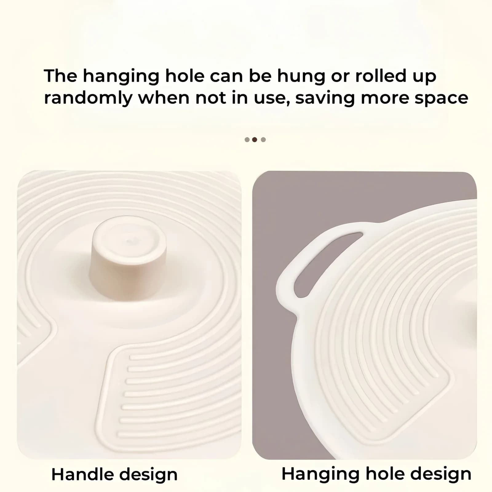 Lot de 3/6 couvercles en silicone à double poignée, anti-éclaboussures pour micro-ondes et casseroles