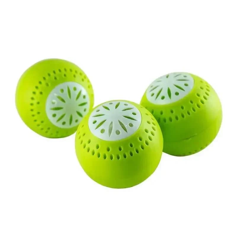 Lot de 3 boules désodorisantes au charbon actif pour réfrigérateur - Anti-odeurs pour cuisine