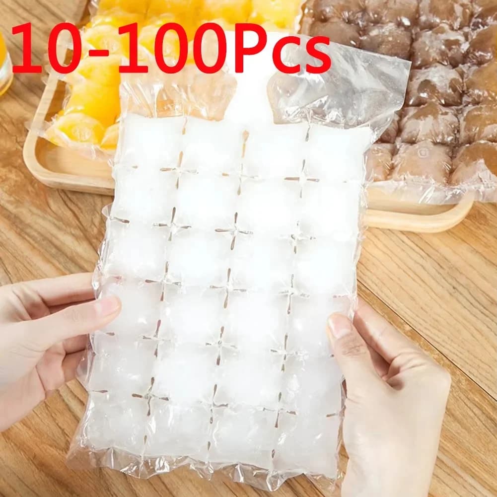 Sacs à Glaçons Jetables Auto-Scellants 10-100 pcs - Moule à Glaçons pour Bar et Cocktails