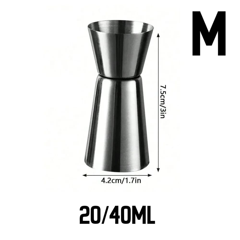 Doseur à cocktail double en acier inoxydable - Jigger de bar